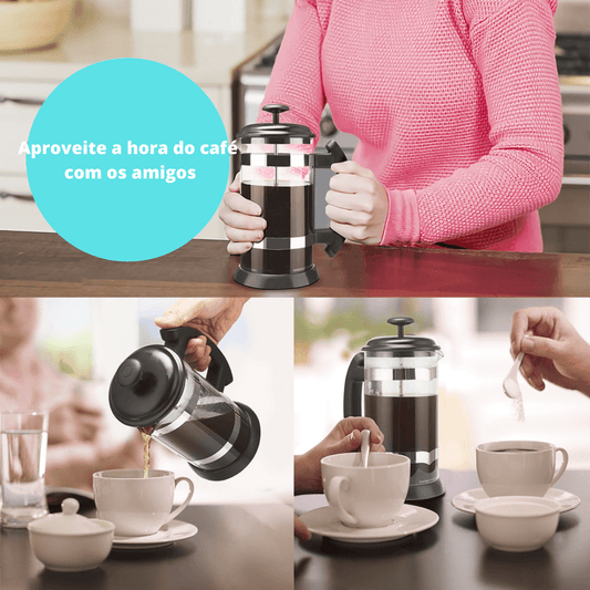 CAFETEIRA COM PRENSA FRANCESA - CoffeeMax