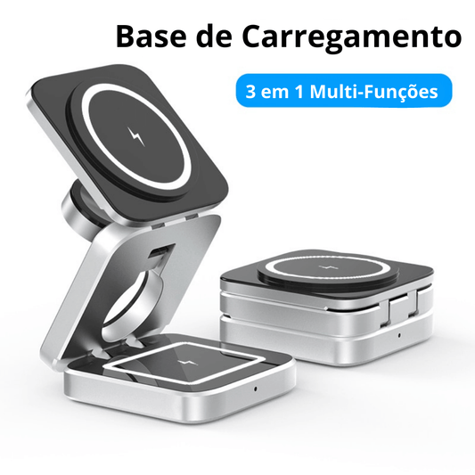 Base de carregamento por indução 3 em 1