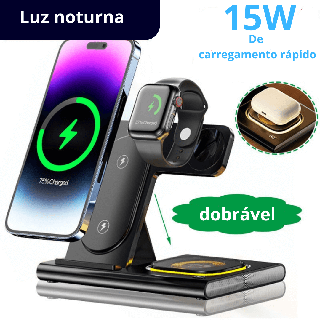 Carregador por indução 3 em 1 - MaxCharger