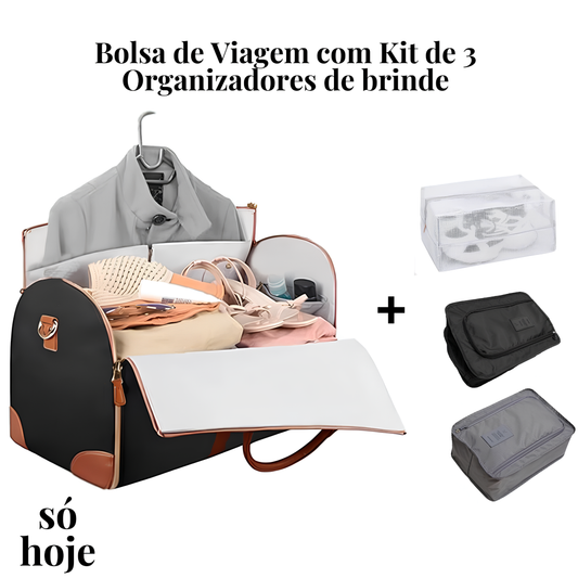 Bolsa Grande para Viagem - ExploraMax + Um kit de Organizadoras de brinde