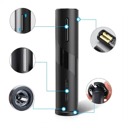 Abridor de Vinho com Suporte para Mesa - Saca Rolhas Elétrico