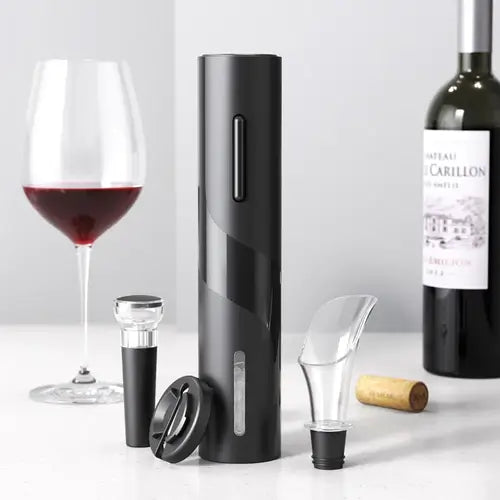 Abridor de Vinho com Suporte para Mesa - Saca Rolhas Elétrico