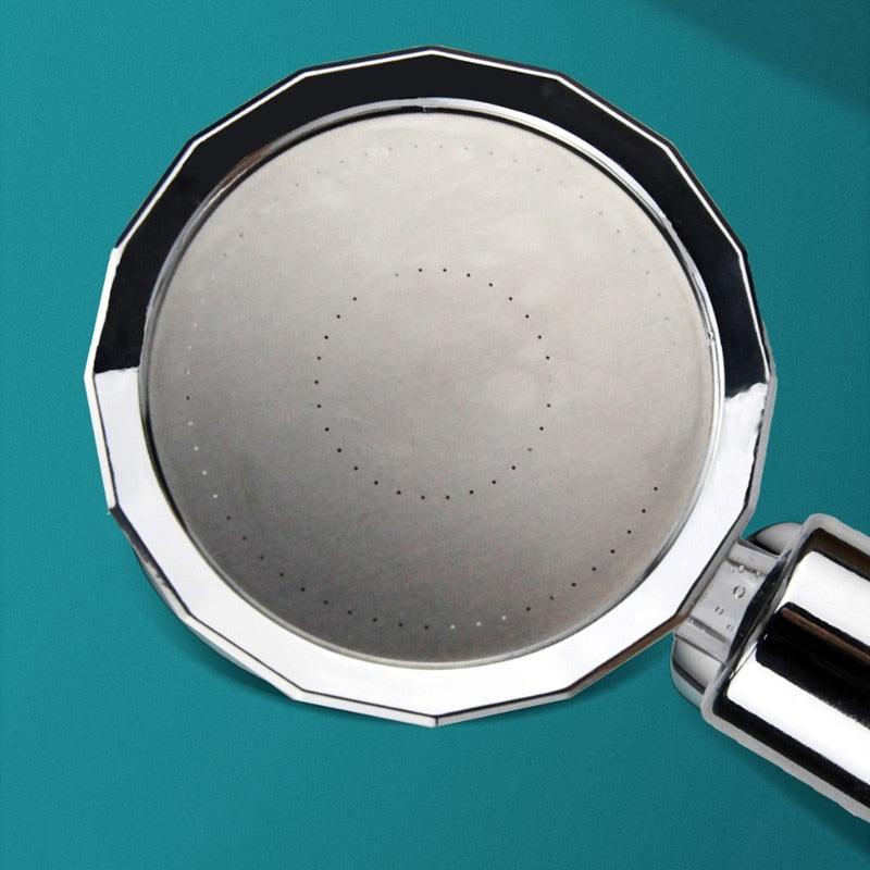 Cabeça De Chuveiro Com Hélice De Pressão Turbo Portátil